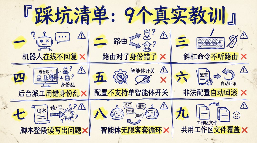 無名先生的帖子配图 16:【OpenClaw 进阶:5 只龙虾住在同一台服务器,我的多 Agent 架构完整拆解】