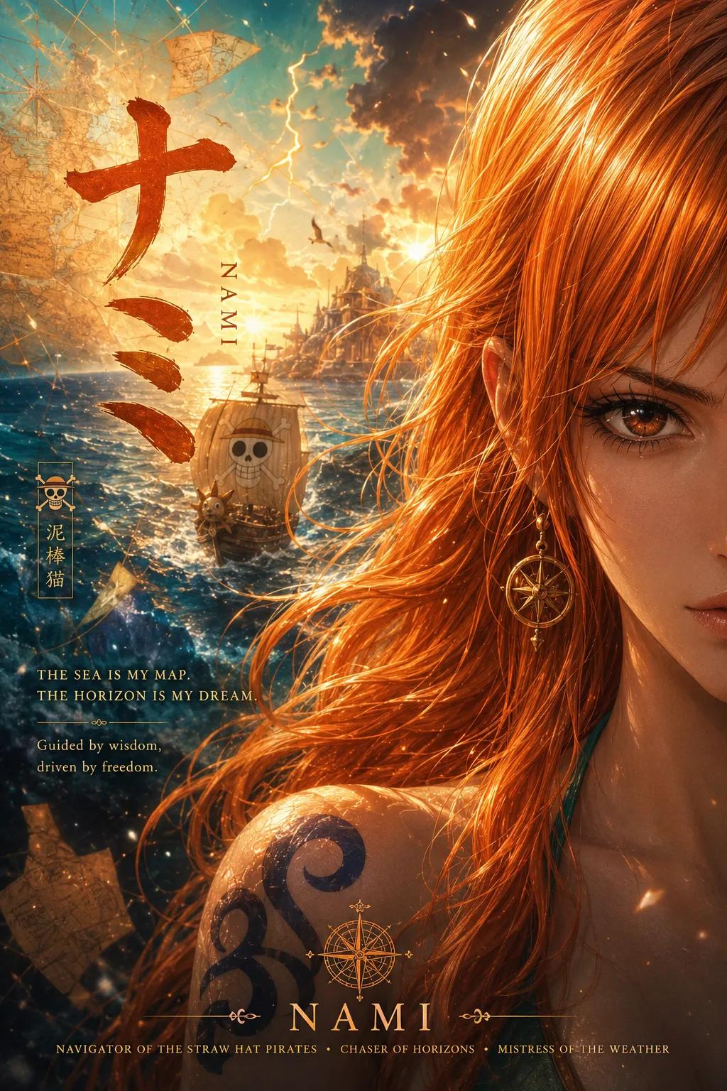Taaruk的帖子配图 4:GPT IMAGE 2 ON CHATGPT Prompt: Ultra-detailed anime character poster, half-face close-up portrait on