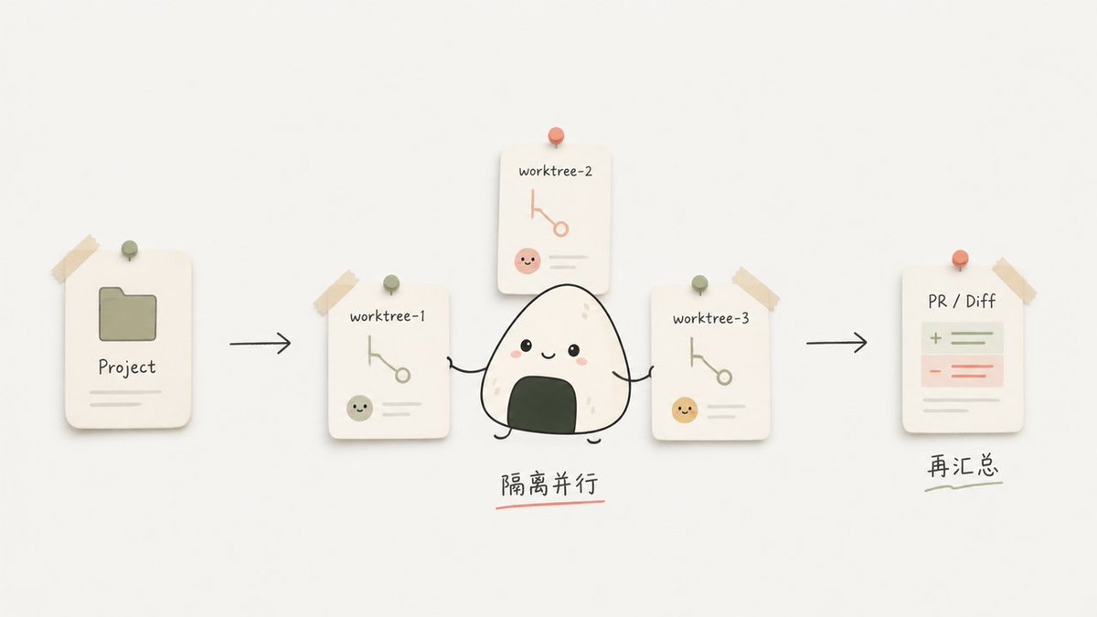 🍙饭团儿的帖子配图 2:【我把多 Agent 编程收进了 Orca】