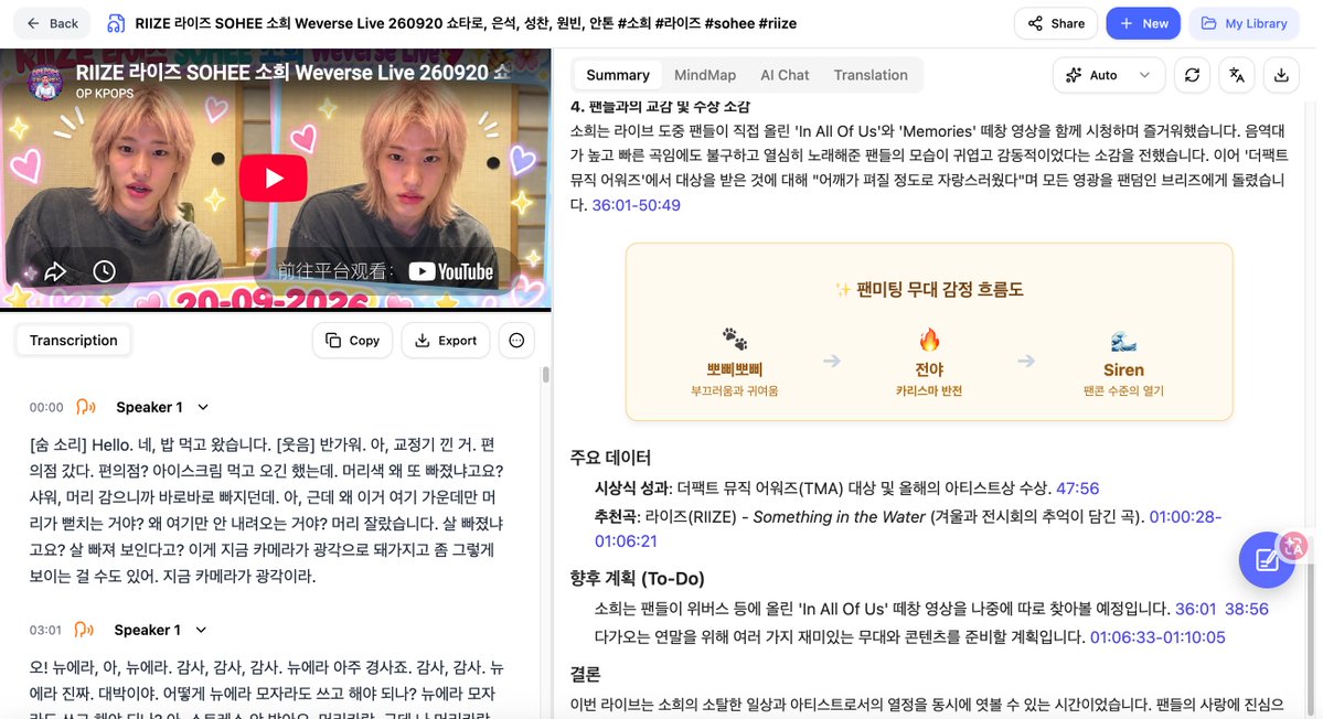 joy🍚的帖子配图 3:【靠一套半自动化工作流,我把韩娱idol 直播做成小红书笔记,20天涨粉1500】